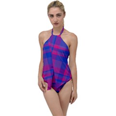 Bisexual Plaid Go With The Flow One Piece Swimsuit by NanaLeonti