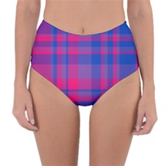 Bisexualplaid Reversible High-waist Bikini Bottoms by NanaLeonti