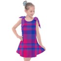 Bisexual plaid Kids  Tie Up Tunic Dress View1