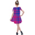 Bisexual plaid Kids  Tie Up Tunic Dress View2