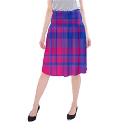 Bisexualplaid Midi Beach Skirt by NanaLeonti