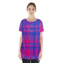 Bisexualplaid Skirt Hem Sports Top View1