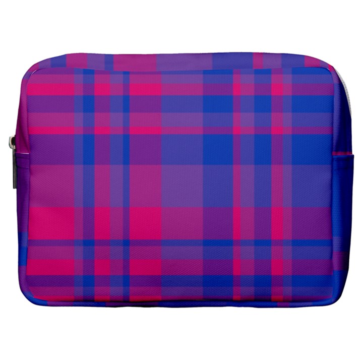 Bisexualplaid Make Up Pouch (Large)