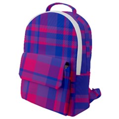 Bisexualplaid Flap Pocket Backpack (small) by NanaLeonti