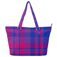 Bisexualplaid Full Print Shoulder Bag by NanaLeonti