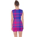 Bisexualplaid Lace Up Front Bodycon Dress View2