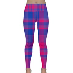 Bisexual Plaid Lightweight Velour Classic Yoga Leggings by NanaLeonti