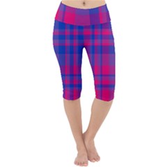 Bisexual Plaid Lightweight Velour Cropped Yoga Leggings by NanaLeonti