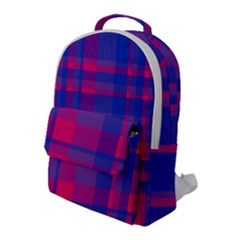 Bisexual Plaid Flap Pocket Backpack (large) by NanaLeonti