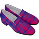 Bisexual plaid Women s Chunky Heel Loafers View3