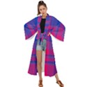 Bisexual plaid Maxi Kimono View1