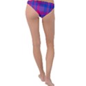 Bisexual plaid Ring Detail Bikini Bottom View2