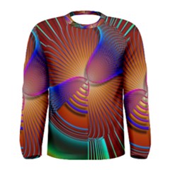 Lines Rays Background Light Rainbow Men s Long Sleeve Tee