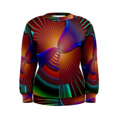 Lines Rays Background Light Rainbow Women s Sweatshirt