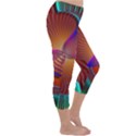 Lines Rays Background Light Rainbow Capri Winter Leggings  View3