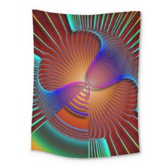 Lines Rays Background Light Rainbow Medium Tapestry