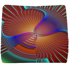 Lines Rays Background Light Rainbow Seat Cushion by Bajindul