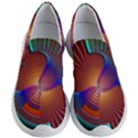 Lines Rays Background Light Rainbow Women s Lightweight Slip Ons View1