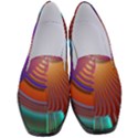 Lines Rays Background Light Rainbow Women s Classic Loafer Heels View1