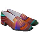 Lines Rays Background Light Rainbow Women s Classic Loafer Heels View3