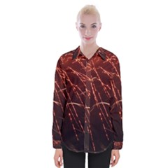 Fireworks Red Orange Yellow Womens Long Sleeve Shirt