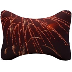 Fireworks Red Orange Yellow Seat Head Rest Cushion by Bajindul