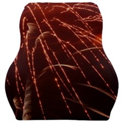 Fireworks Red Orange Yellow Car Seat Velour Cushion  by Bajindul