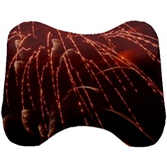 Fireworks Red Orange Yellow Head Support Cushion by Bajindul