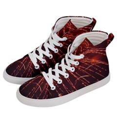 Fireworks Red Orange Yellow Men s Hi-top Skate Sneakers by Bajindul