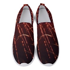 Fireworks Red Orange Yellow Women s Slip On Sneakers by Bajindul