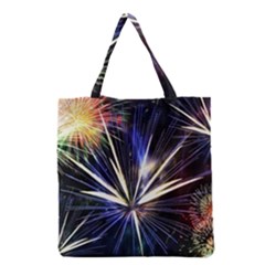 Fireworks Rocket Night Lights Grocery Tote Bag