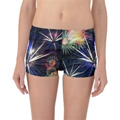 Fireworks Rocket Night Lights Boyleg Bikini Bottoms by HermanTelo