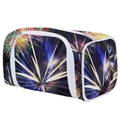 Fireworks Rocket Night Lights Toiletries Pouch