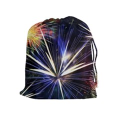 Fireworks Rocket Night Lights Drawstring Pouch (xl)