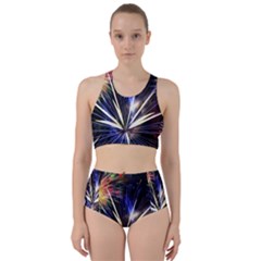 Fireworks Rocket Night Lights Racer Back Bikini Set by HermanTelo