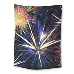 Fireworks Rocket Night Lights Medium Tapestry