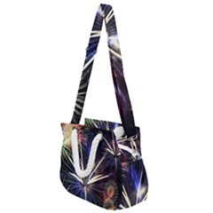 Fireworks Rocket Night Lights Rope Handles Shoulder Strap Bag by HermanTelo