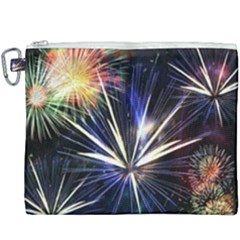 Fireworks Rocket Night Lights Canvas Cosmetic Bag (xxxl) by HermanTelo