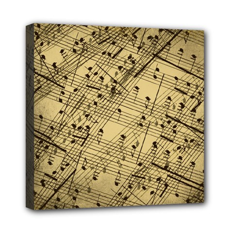 Music Nuts Sheet Mini Canvas 8  X 8  (stretched) by Mariart