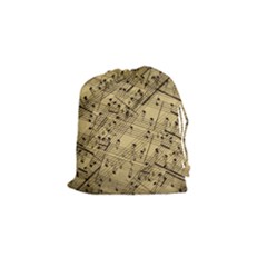 Music Nuts Sheet Drawstring Pouch (small) by Mariart