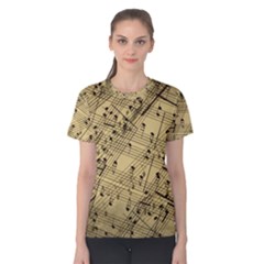 Music Nuts Sheet Women s Cotton Tee