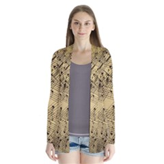 Music Nuts Sheet Drape Collar Cardigan by Mariart