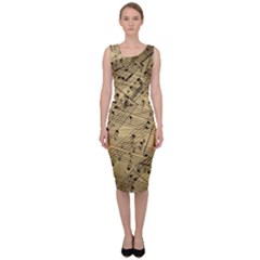 Music Nuts Sheet Sleeveless Pencil Dress by Mariart