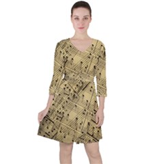 Music Nuts Sheet Ruffle Dress by Mariart