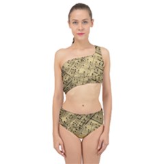 Music Nuts Sheet Spliced Up Two Piece Swimsuit