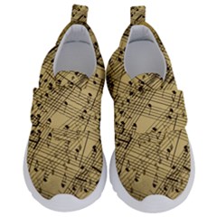 Music Nuts Sheet Kids  Velcro No Lace Shoes