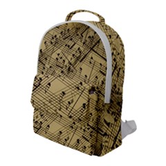 Music Nuts Sheet Flap Pocket Backpack (large) by Mariart