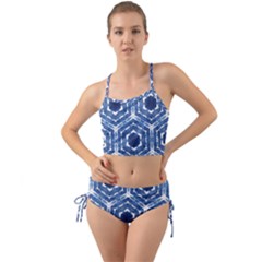 Indigo Hexagons Mini Tank Bikini Set by VeataAtticus