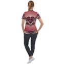 Awesome Heart With Skulls And Wings Short Sleeve Zip Up Jacket View2