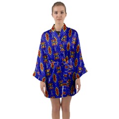 Nr 16 1 Long Sleeve Satin Kimono by ArtworkByPatrick